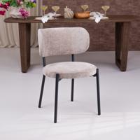 By-Boo Eetkamerstoel 'Oasis' Chenille, kleur Taupe