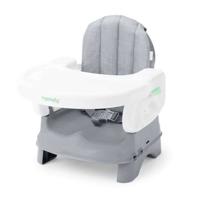 INGENUITY Deluxe Grijze Opvouwbare Verhoger, Draagbaar met Blad en Riemen Inbegrepen