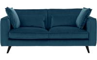 Goossens Bank Suite blauw, stof, 2,5-zits, elegant chic Goossens Bank Suite blauw, stof, 2,5-zits, elegant chic