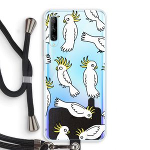 Papegaai: Huawei P Smart Pro Transparant Hoesje met koord