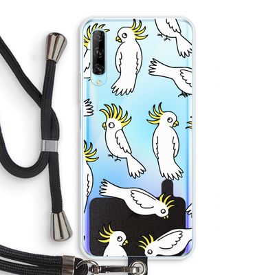 Papegaai: Huawei P Smart Pro Transparant Hoesje met koord
