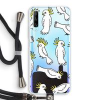 Papegaai: Huawei P Smart Pro Transparant Hoesje met koord