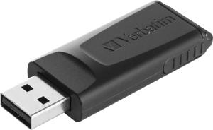 Verbatim Slider USB-stick 128 GB Zwart 49328 USB 2.0