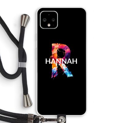 Abstract Spectrum: Pixel 4 XL Transparant Hoesje met koord