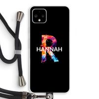 Abstract Spectrum: Pixel 4 XL Transparant Hoesje met koord