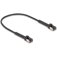 Delock 80932 RJ45 Netwerkkabel, patchkabel CAT 6A U/FTP 0.25 m Zwart 1 stuk(s)