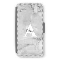 Ivory Marble: iPhone 12 Pro Max Flip Hoesje