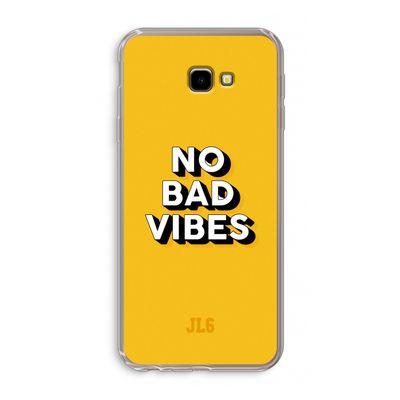 No Bad Vibes: Samsung Galaxy J4 Plus Transparant Hoesje