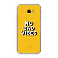 No Bad Vibes: Samsung Galaxy J4 Plus Transparant Hoesje