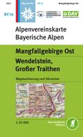 Wandelkaart BY16 Alpenvereinskarte Mangfallgebirge Ost | Alpenverein