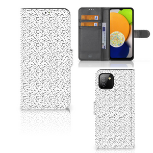 Samsung Galaxy A03 Telefoon Hoesje Stripes Dots