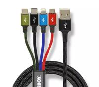 Universele 4-in-1 oplaadkabel I-BOX USB IKUM4W1