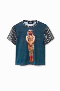 Arty digitaal T-shirt - BLUE - XL