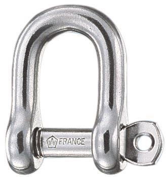 Wichard D-sluiting Gevangen Pin Rvs 5 Mm Default