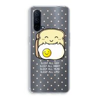 Sleep All Day: OnePlus Nord CE 5G Transparant Hoesje Sleep All Day: OnePlus Nord CE 5G Transparant Hoesje