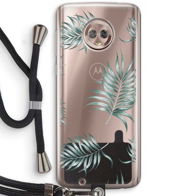 Simple leaves: Motorola Moto G6 Transparant Hoesje met koord