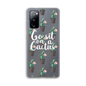Cactus quote: Samsung Galaxy S20 FE / S20 FE 5G Transparant Hoesje