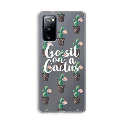 Cactus quote: Samsung Galaxy S20 FE / S20 FE 5G Transparant Hoesje