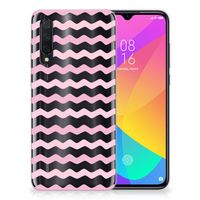 Xiaomi Mi 9 Lite TPU bumper Waves Roze