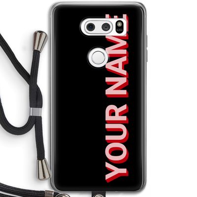 Namecase: LG V30 Transparant Hoesje met koord
