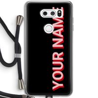Namecase: LG V30 Transparant Hoesje met koord