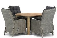 Garden Collections Kingston/Brighton 120 cm rond dining tuinset 5-delig