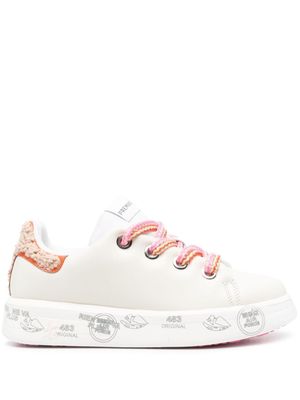 Premiata baskets Belle en cuir - Tons neutres