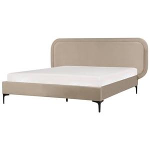 Beliani - SUZETTE - Tweepersoonsbed - Beige - 140 x 200 cm - Polyester