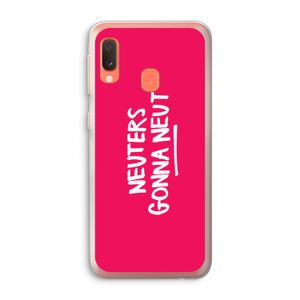 Neuters (roze): Samsung Galaxy A20e Transparant Hoesje