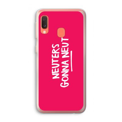Neuters (roze): Samsung Galaxy A20e Transparant Hoesje