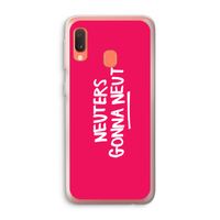 Neuters (roze): Samsung Galaxy A20e Transparant Hoesje