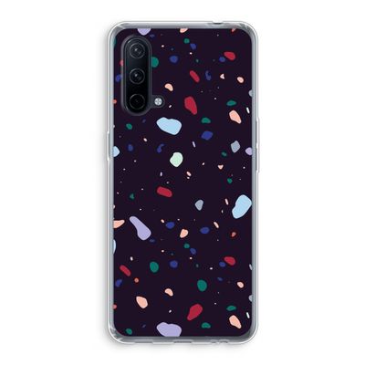 Dark Rounded Terrazzo: OnePlus Nord CE 5G Transparant Hoesje