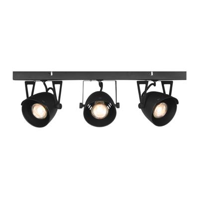 LABEL51 LED Spot 'Cap' 3-lichts 48x10x14 cm, kleur Zwart