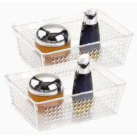 Plasticforte Opbergbakje - Set van 5x stuks - mandje - organizer - 18x13 cm - transparant