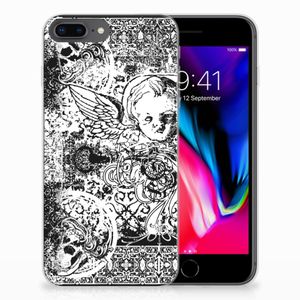 Silicone Back Case Apple iPhone 7 Plus | 8 Plus Skulls Angel