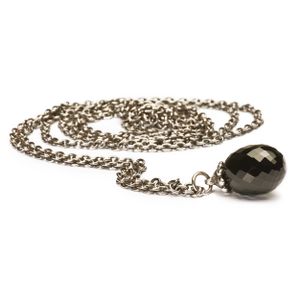 Trollbeads TAGFA-00005 Ketting Fantasy zilver/onix zilverkleurig-zwart 100 cm