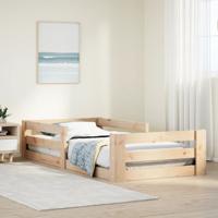 Bedframe zonder matras massief grenenhout 75x190 cm