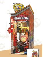 PlayfulMario Booknook Garage met verlichting Houten Modelbouw 164 Onderdelen