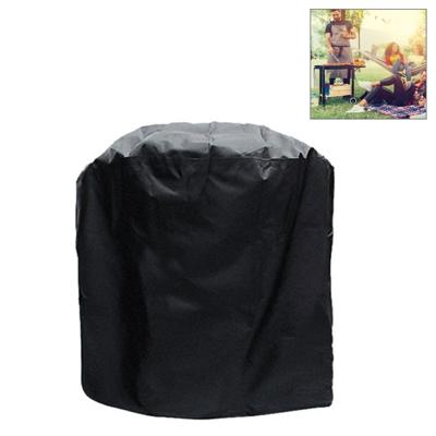 Outdoor anti-UV waterdicht stof-proof 210D Oxford doek BBQ cirkel beschermende tas houtskoolbarbecue Grill cover grootte: 58x77cm (zwart)