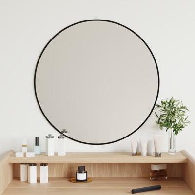 VidaXL Wandspiegel rond ø60 cm zwart