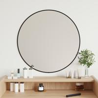VidaXL Wandspiegel rond ø60 cm zwart