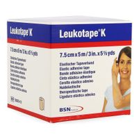 Leukotape K Kleefwindel Elast Huid 7,5cmx5m 1