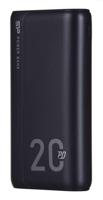 SILICON POWER QS15 Powerbank Externe batterij 20000 mAh 2x USB QC 3.0 1x USB-C PD (SP20KMAPBKQS150K) Zwart