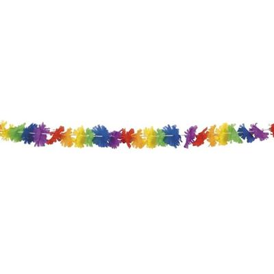Boland Hawaii bloemen party slingers - Set van 3x stuks - 3 meter - Tropische feestartikelen/versier
