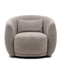 Riviera Maison Leonardo Swivel Armchair, chenille jacquard, bright...