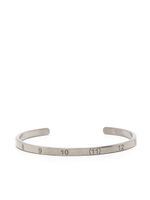 Maison Margiela bracelet manchette à logo Numerical - Argent