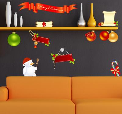 Decoratie kerstmis sticker