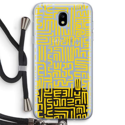 Majorelle Blue Print: Samsung Galaxy J5 (2017) Transparant Hoesje met koord