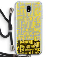 Majorelle Blue Print: Samsung Galaxy J5 (2017) Transparant Hoesje met koord