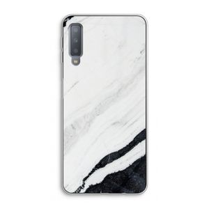 Elegante marmer: Samsung Galaxy A7 (2018) Transparant Hoesje